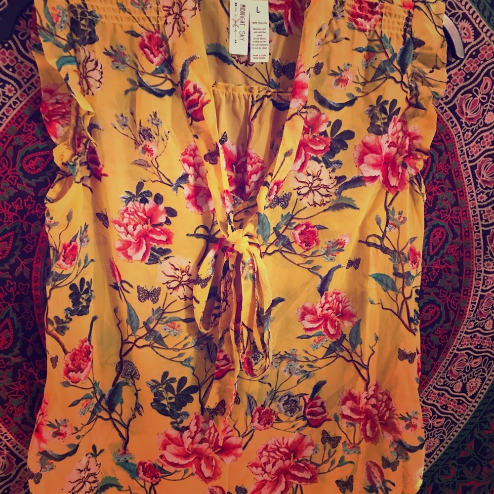 Flowy see thru blouse